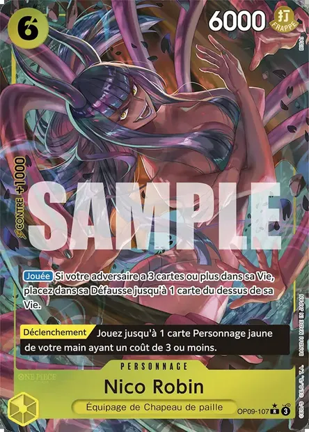 Nico Robin, carte One Piece OP09-107 — extension LES NOUVEAUX EMPEREURS