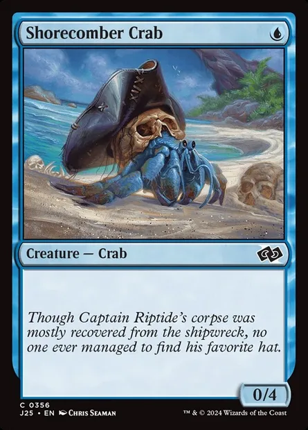 Shorecomber Crab, Magic card J25 356 — Foundations Jumpstart set