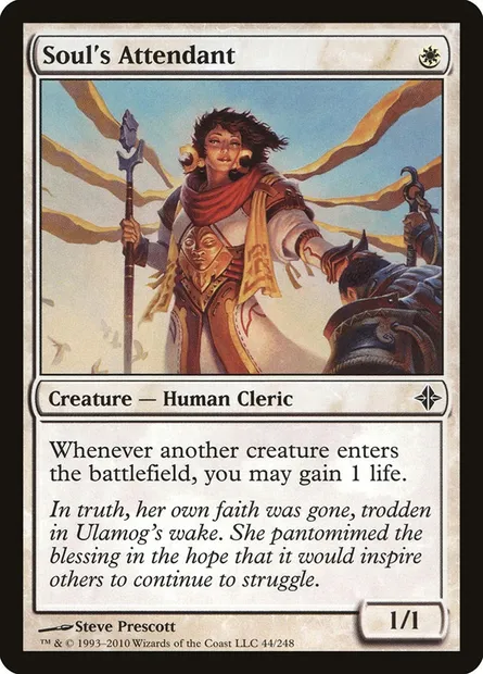 Soul's Attendant, Magic card ROE 44 — Rise of the Eldrazi set