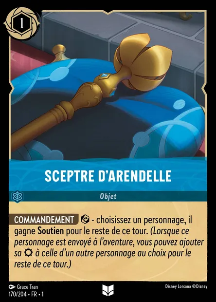 Sceptre d'Arendelle, carte Disney Lorcana CH1-170 — extension Premier Chapitre