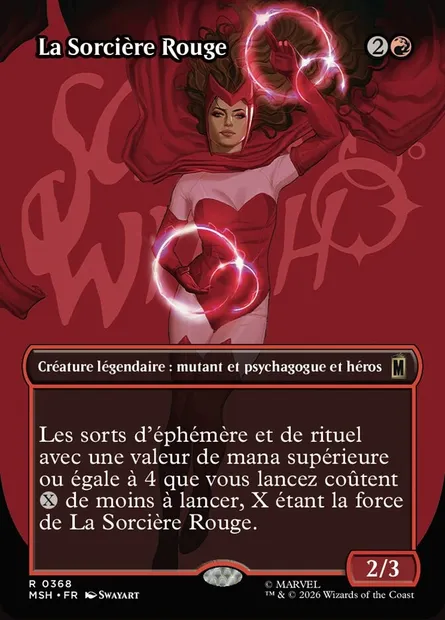 La Sorcière Rouge, carte Magic MSH 368 — extension Marvel Super Heroes