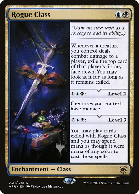 Rogue Class, Magic card PAFR 230p — Adventures in the Forgotten Realms Promos set