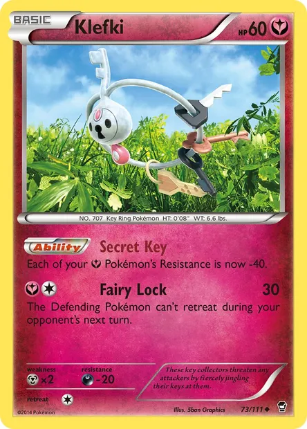 Klefki, Pokémon card FFI 73 — Furious Fists set