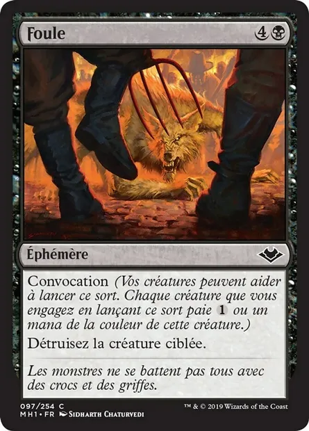 Foule, carte Magic MH1 97 — extension Horizons du Modern