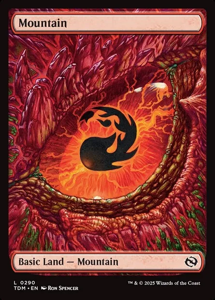 Mountain, Magic card TDM 290 — Tarkir: Dragonstorm set