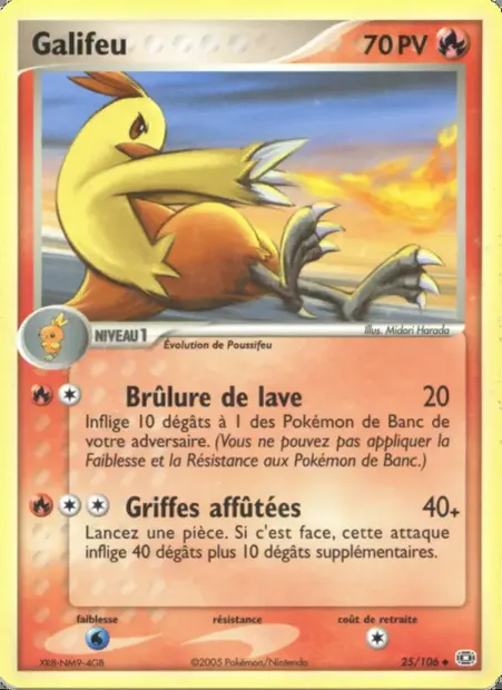 Galifeu, carte Pokémon EM 25 — extension EX Émeraude