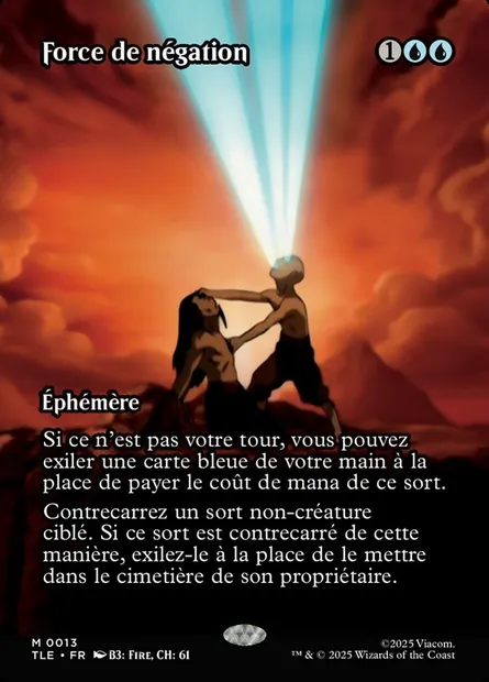 Force de négation, carte Magic TLE 13 — extension Avatar: The Last Airbender Eternal
