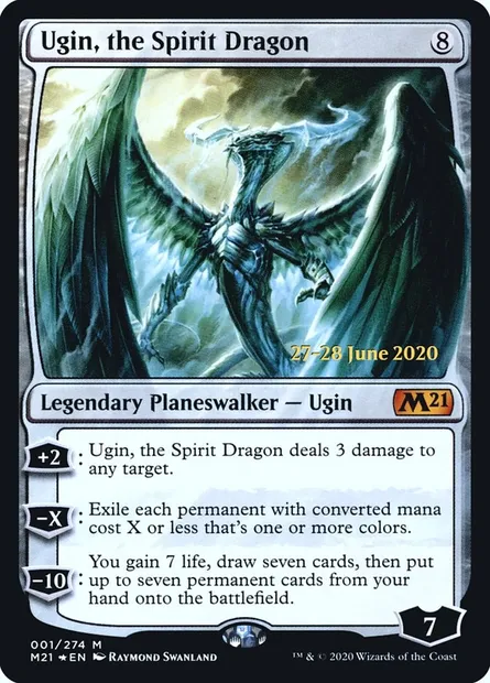 Ugin, the Spirit Dragon, Magic card PM21 1s — Core Set 2021 Promos set