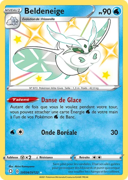 Beldeneige, carte Pokémon SHF SV034 — extension Destinées Radieuses
