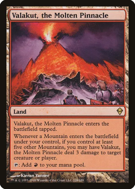 Valakut, the Molten Pinnacle, Magic card ZEN 228 — Zendikar set