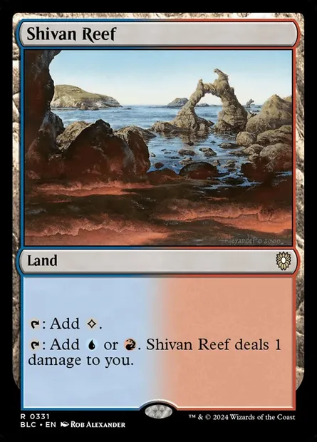 Shivan Reef, Magic card BLC 331 — Bloomburrow Commander set
