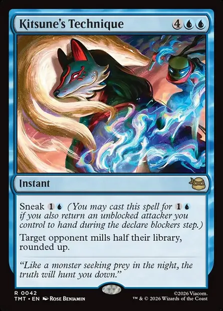 Kitsune's Technique, Magic card TMT 42 — Teenage Mutant Ninja Turtles set