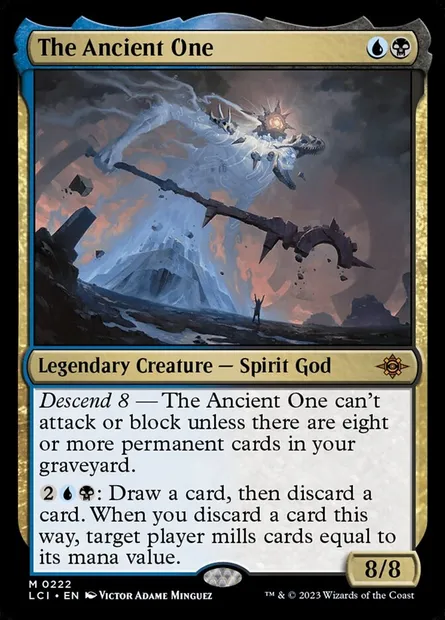 The Ancient One, Magic card LCI 222 — The Lost Caverns of Ixalan set