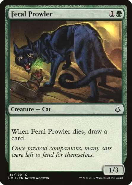 Feral Prowler, Magic card HOU 115 — Hour of Devastation set