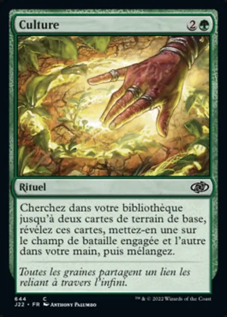 Culture, carte Magic J22 644 — extension Jumpstart 2022