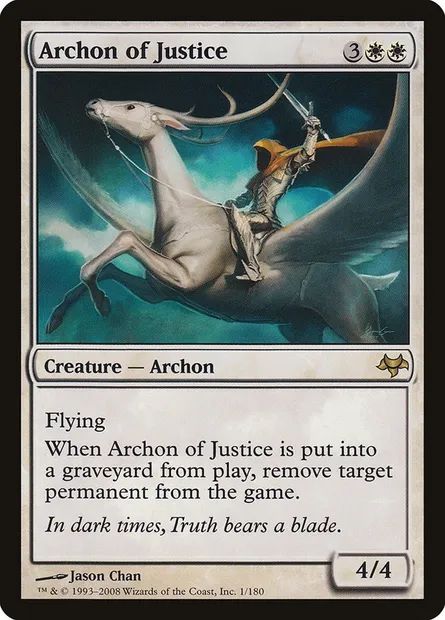 Archon of Justice, Magic card EVE 1 — Eventide set
