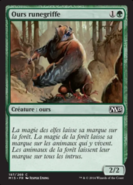 Ours runegriffe, carte Magic M15 197 — extension Magic 2015