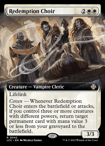 Redemption Choir, Magic card LCC 42 — The Lost Caverns of Ixalan Commander set