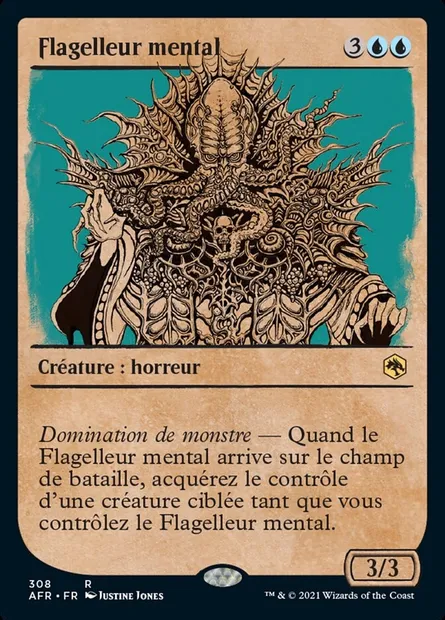 Flagelleur mental, carte Magic AFR 308 — extension Forgotten Realms: Aventures dans les Royaumes Oubliés