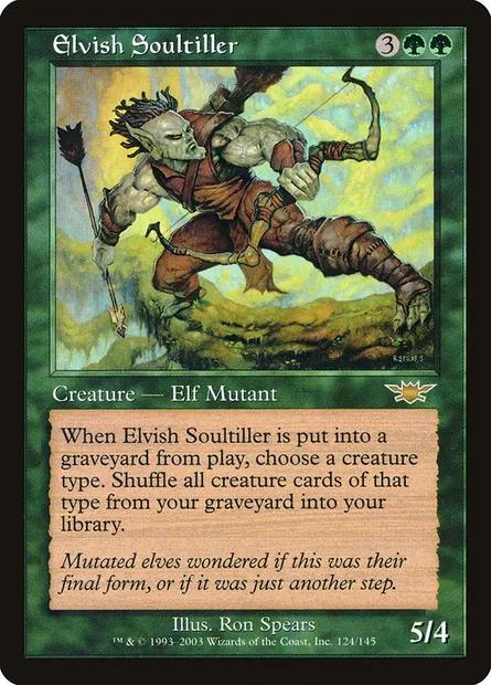 Elvish Soultiller, Magic card LGN 124 — Legions set