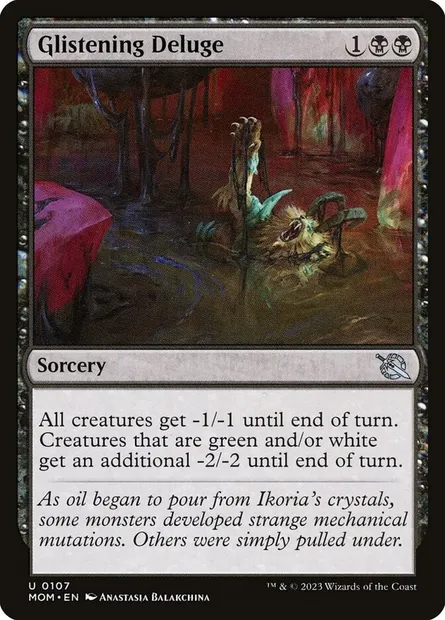 Glistening Deluge, Magic card MOM 107 — March of the Machine set