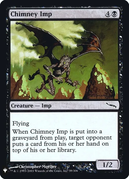 Chimney Imp, Magic card PLST MRD-59 — The List set