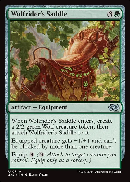 Wolfrider's Saddle, Magic card J25 740 — Foundations Jumpstart set