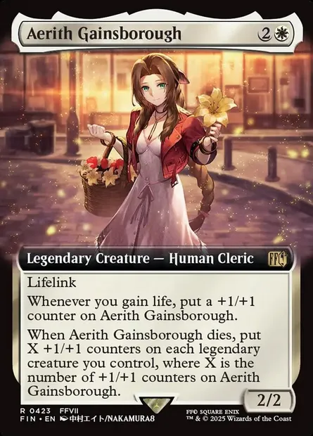 Aerith Gainsborough, Magic card FIN 423 — Final Fantasy set