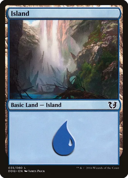 Island, Magic card DDQ 35 — Duel Decks: Blessed vs. Cursed set