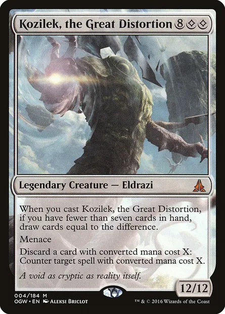 Kozilek, the Great Distortion, Magic card OGW 4 — Oath of the Gatewatch set