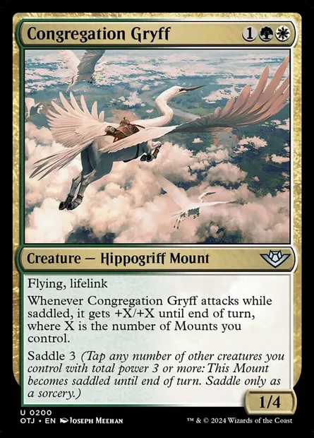 Congregation Gryff, Magic card OTJ 200 — Outlaws of Thunder Junction set