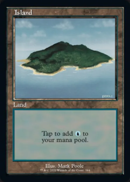 Island, Magic card 30A 584 — 30th Anniversary Edition set
