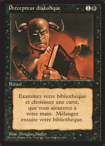 Demonic Tutor, Magic card FBB 105 — Foreign Black Border set