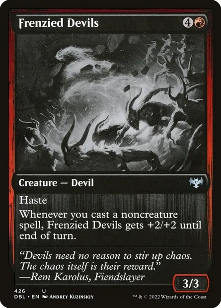 Frenzied Devils, Magic card DBL 426 — Innistrad: Double Feature set