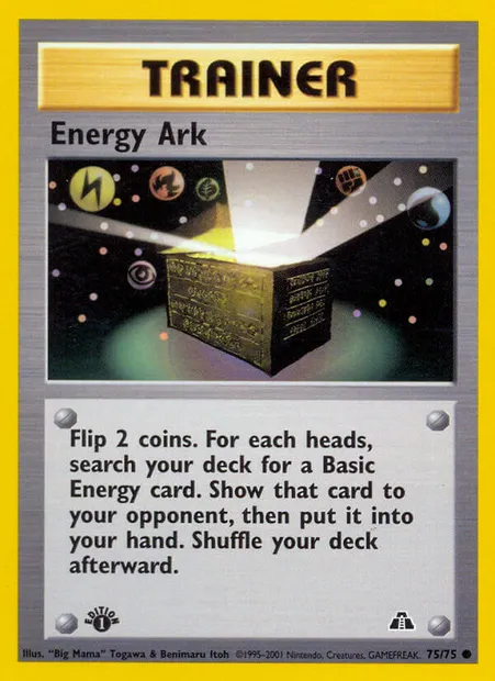 Energy Ark, Pokémon card ND 75 — Neo Discovery set