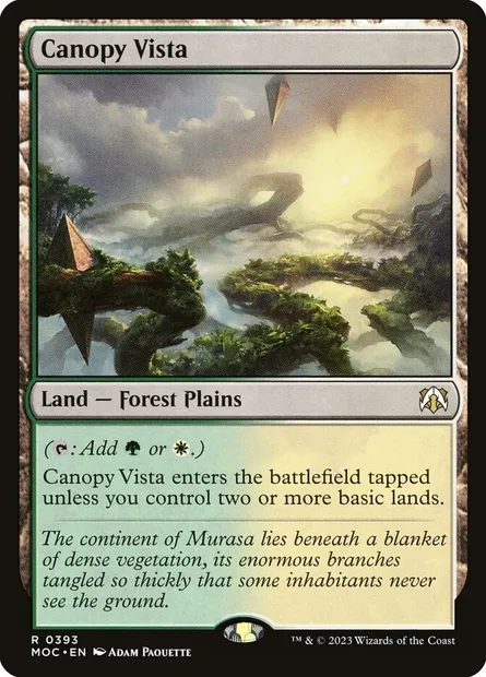 Canopy Vista, Magic card MOC 393 — March of the Machine Commander set