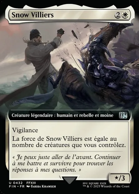 Snow Villiers, carte Magic FIN 432 — extension Final Fantasy