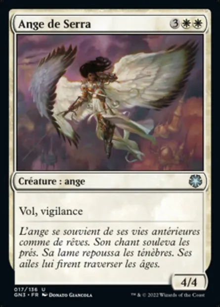 Ange de Serra, carte Magic GN3 17 — extension Game Night: Free-for-All