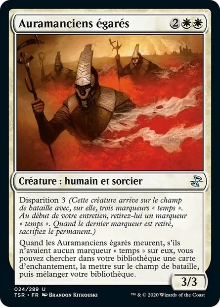 Auramanciens égarés, carte Magic TSR 24 — extension Spirale Temporelle Remastered
