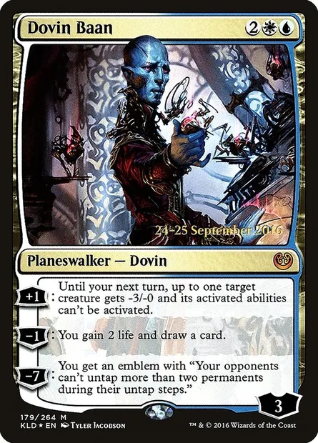 Dovin Baàn, carte Magic PKLD 179s — extension Kaladesh Promos