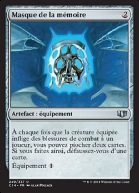Masque de la mémoire, carte Magic C14 249 — extension Commander 2014
