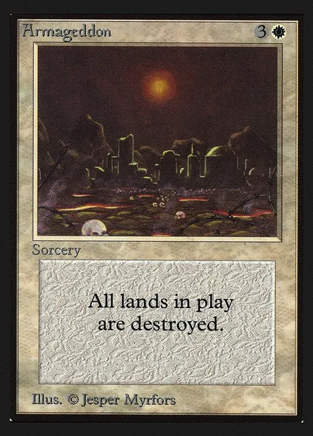 Armaguedon, carte Magic CED 2 — extension Collectors' Edition