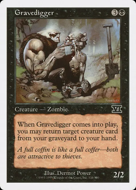 Fossoyeur, carte Magic 6ED 134 — extension Classic Sixth Edition