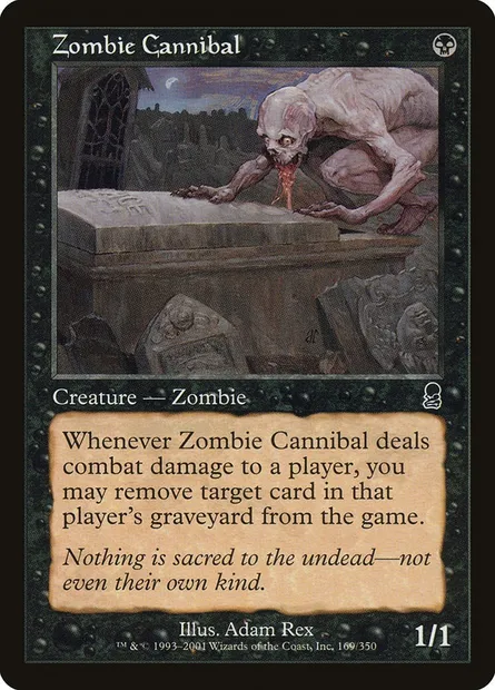 Zombie Cannibal, Magic card ODY 169 — Odyssey set