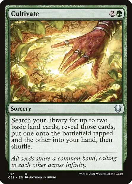 Cultivate, Magic card C21 187 — Commander 2021 set
