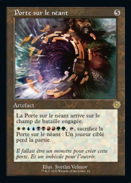 Porte sur le néant, carte Magic BRR 14 — extension The Brothers' War Retro Artifacts