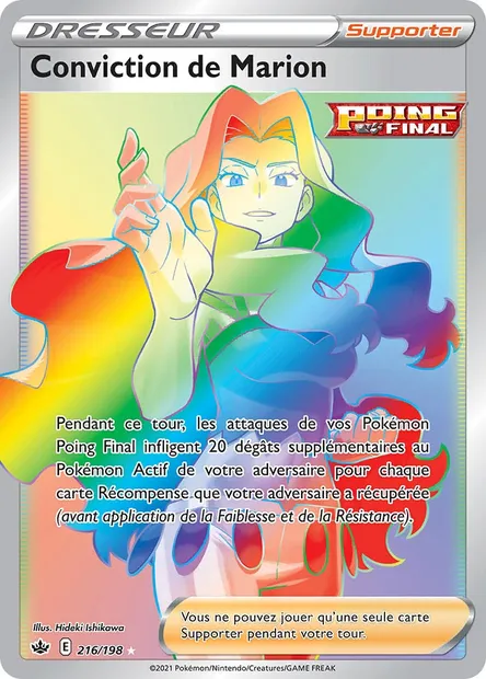 Conviction de Marion, carte Pokémon CRE 216 — extension Règne de Glace