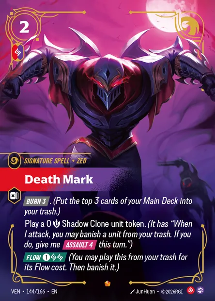 Death Mark, carte Riftbound VEN 144 — extension Vendetta