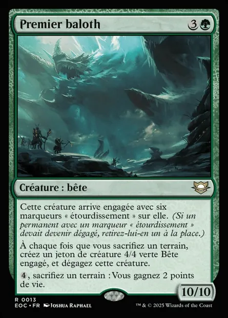 Premier baloth, carte Magic EOC 13 — extension Edge of Eternities Commander