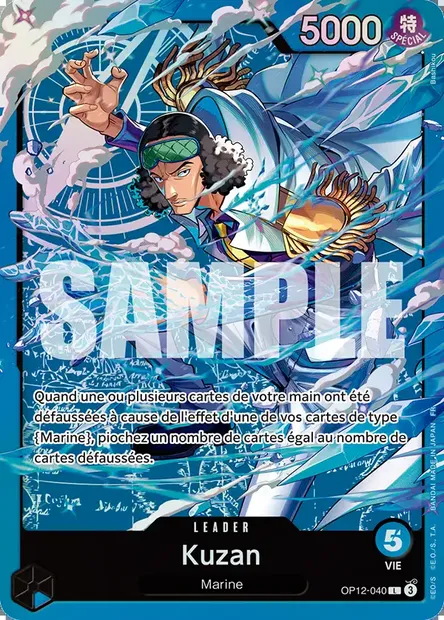 Kuzan, carte One Piece OP12-040 — extension L'HÉRITAGE DU MAÎTRE